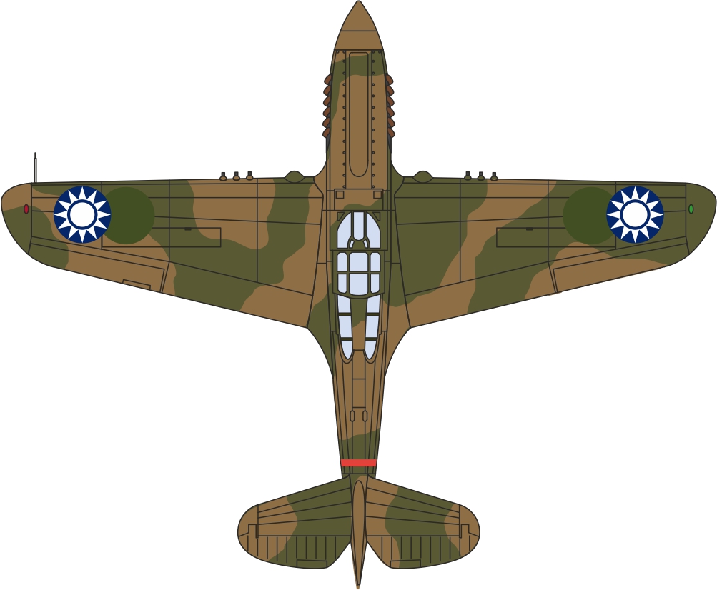 Curtiss P40E Warhawk "Tex" Hill 1/72 scale (AC043) - Click Image to Close